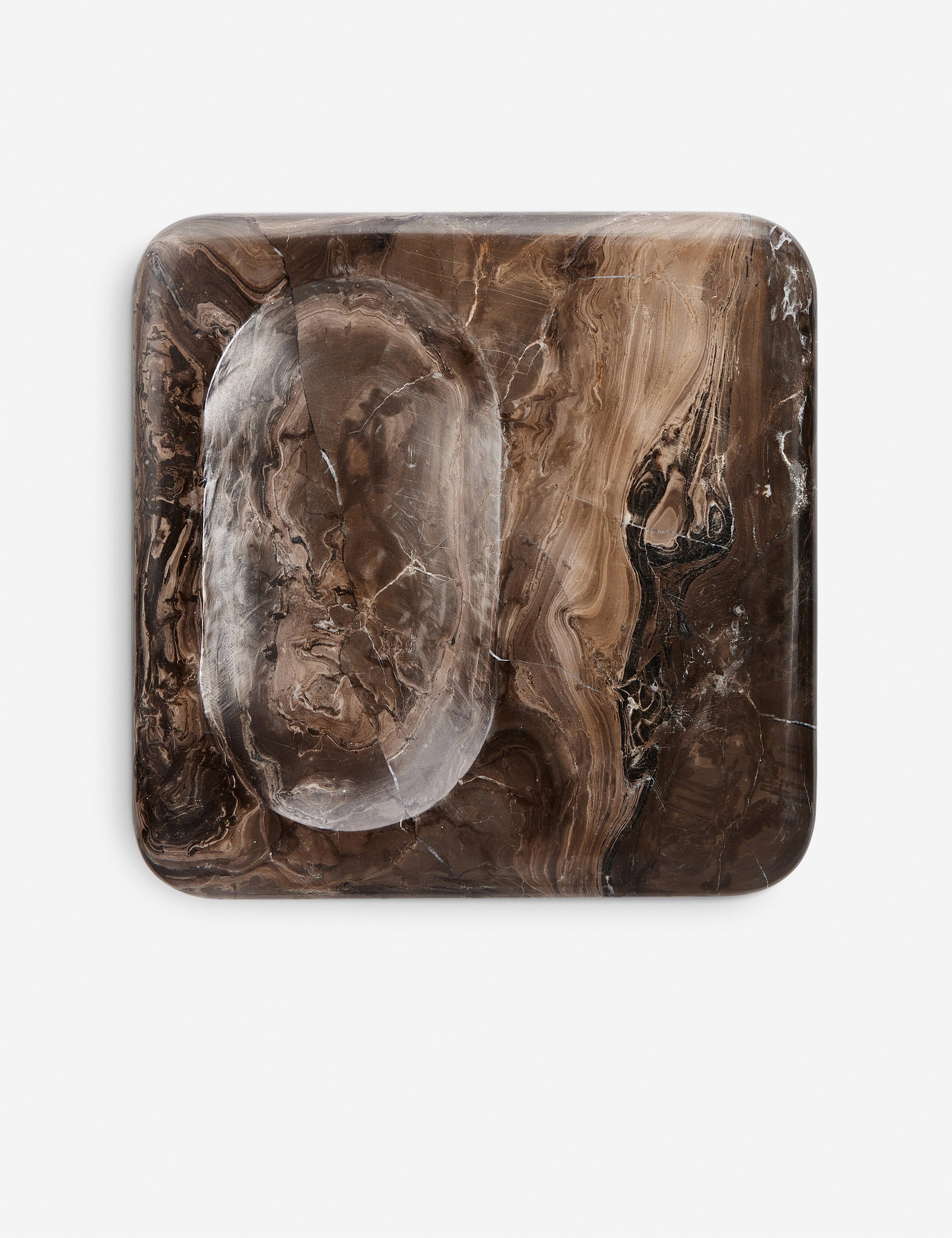 Natural Marble Stone Catchall - Brown - Image 3