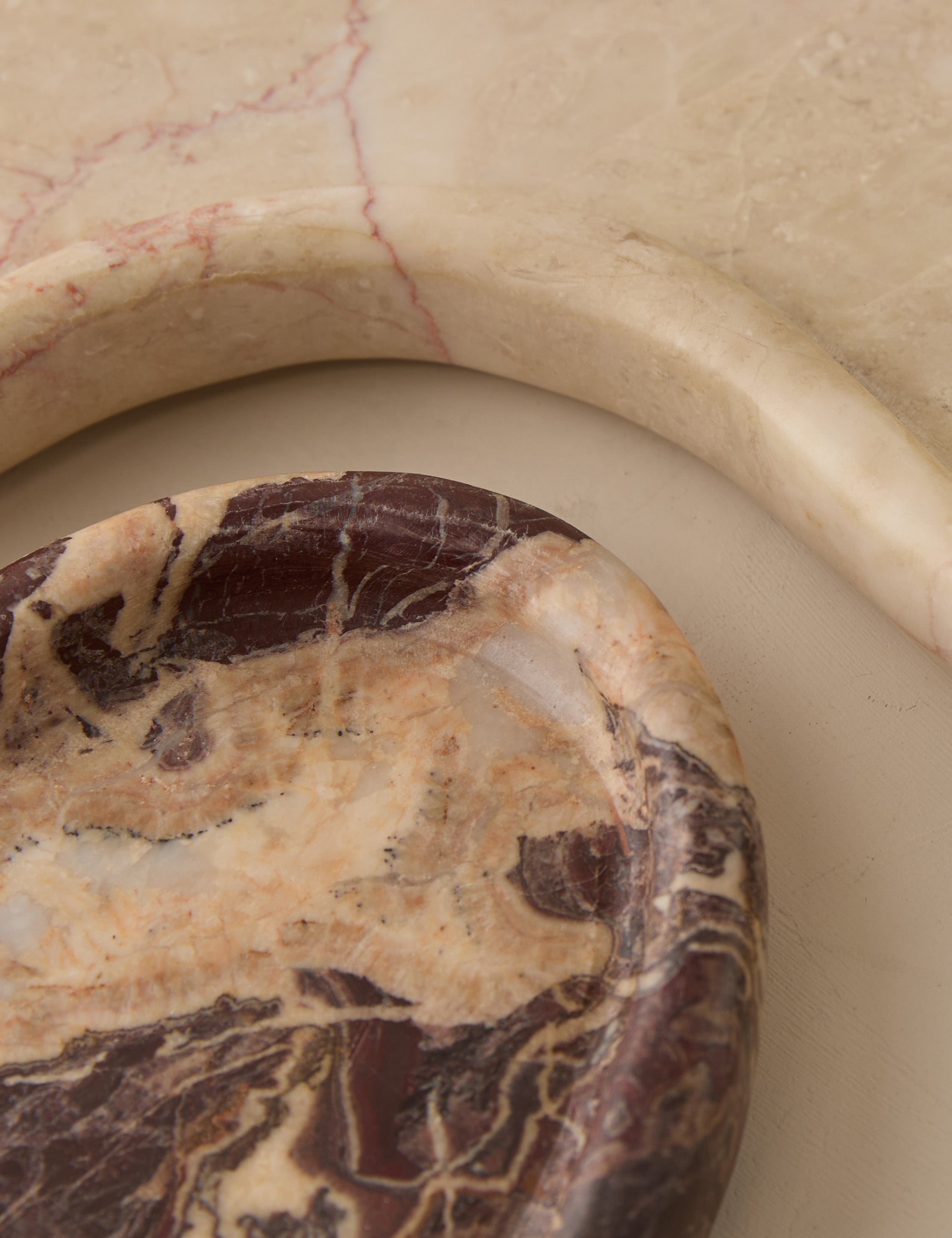 Organic Marble Trays (Set of 2) - Pink - Image 8
