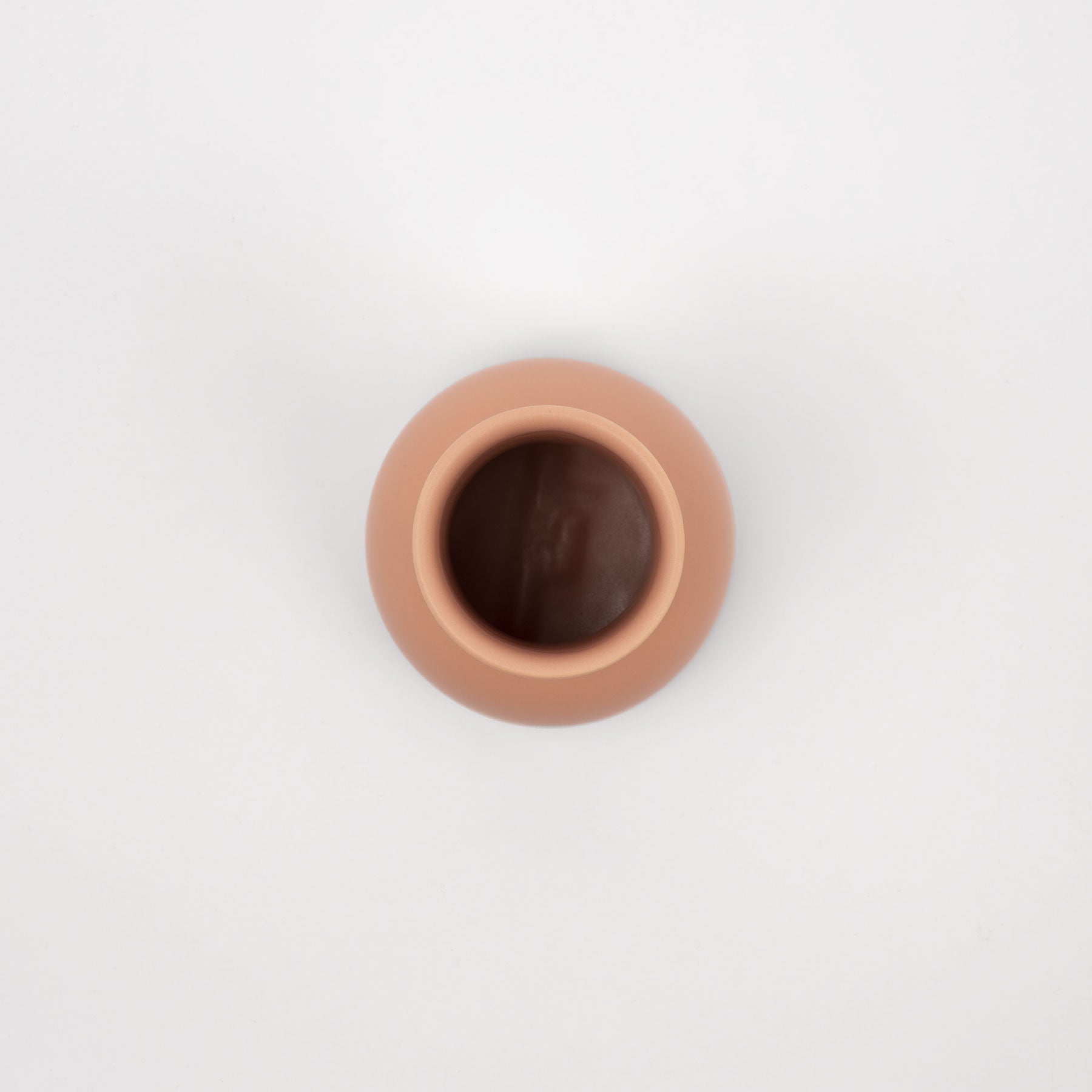 Pink Nude Ceramic Water Carafe - Rounded Bottle Silhouette - Image 2