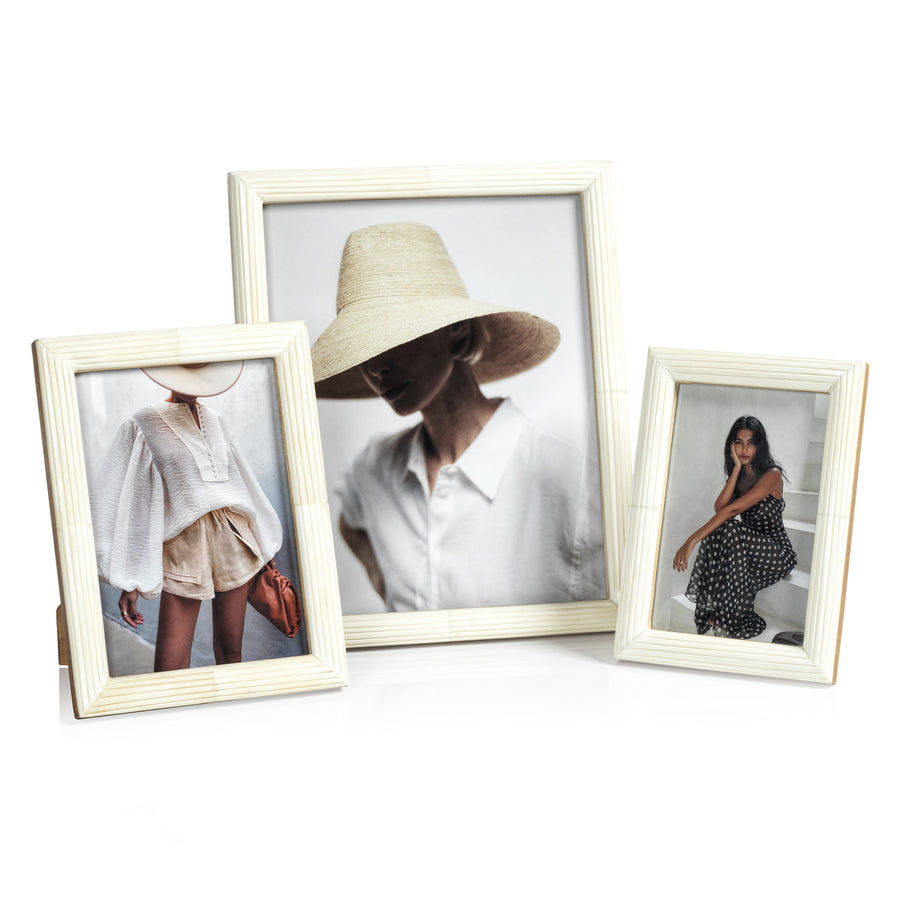 Etched White Bone Photo Frame - Image 4