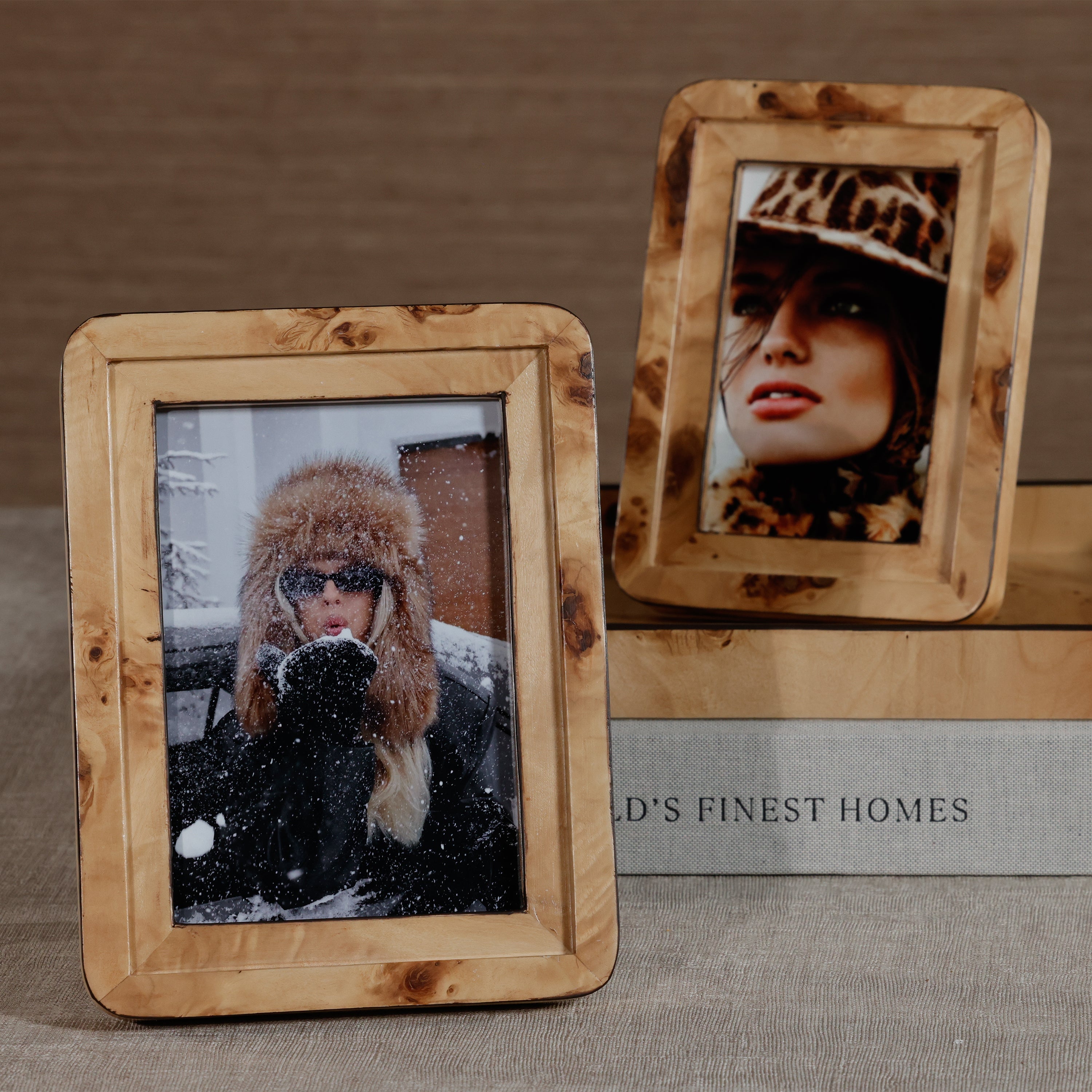 Burl Veneer Photo Frame - Image 2